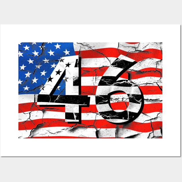 46th President Biden Fan Flag Wall Art by AngelFlame